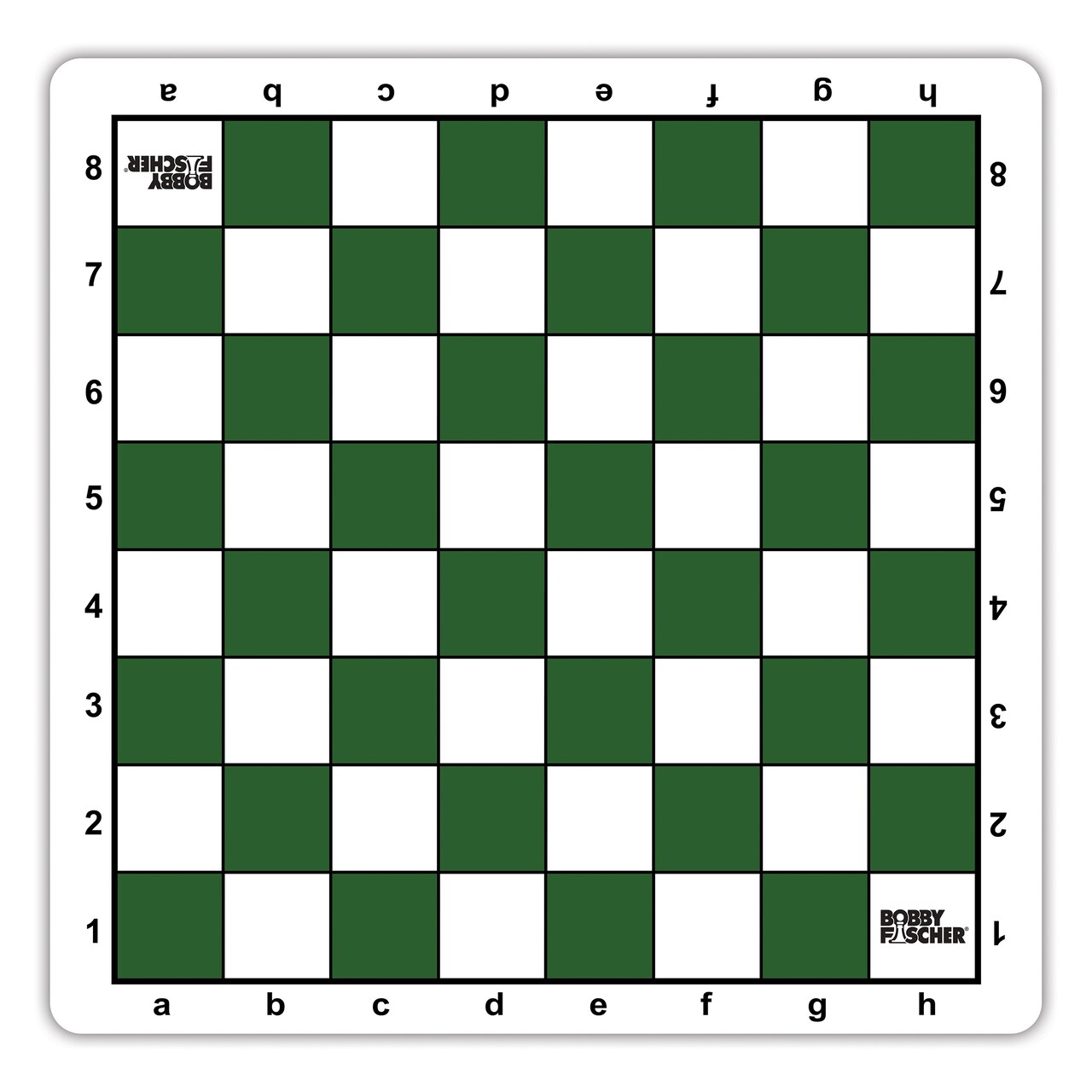 Bobby Fischer Tournament Roll Up Travel Chess Board - 20 inches - Mousepad Style